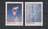 LITUANIA 1997 CRACIUN Serie 2 timbre Mi.655-56 , MNH**, Nestampilat