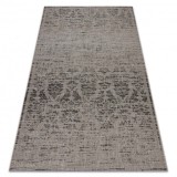 Covor sisal Floorlux 20211 argintiu si negru, 80x150 cm