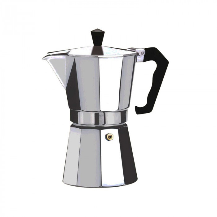 Cafetiera Espresso Floria ZLN-2492, 6 cesti, 300 ml, &Oslash;9 cm, aluminiu, Argintiu