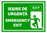 Indicator iesire de urgenta emergency exit dreapta