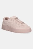 Puma sneakers din piele intoarsă CA Luxe Elevated femei, culoarea portocaliu, 401356