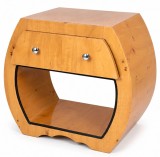 Noptiera Art Deco din lemn masiv furniruit CAT-54