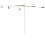 Pergola de gradina, maro antic, 3x3x2,5 m, fier
