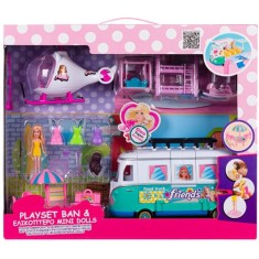 Set joaca furgoneta, elicopter, papusa si accesorii camping, 3 ani foto