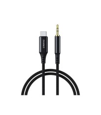 Cablu USB TYPE C - Jack 3.5 mm 1m negru Choetech AUX006 foto