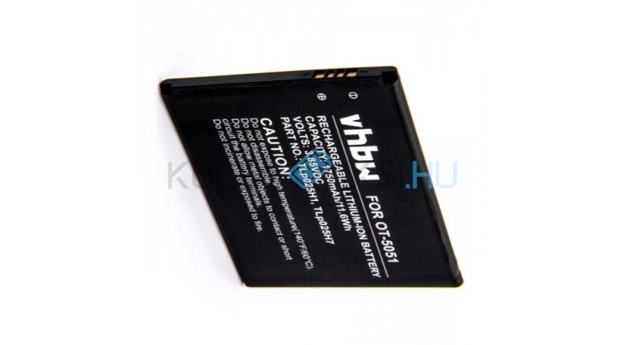 Baterie de telefon mobil VHBW Alcatel TLp025H1, TLp025H7 - 1750mAh, 3.8V, Li-ion
