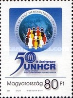 Ungaria 2001 - 50th &Icirc;naltului Comisar al Națiunilor Unite pentru Refugiați, neuzata