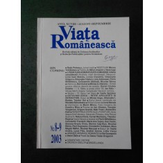 REVISTA VIATA ROMANEASCA (numarul 8-9, anul 2003)