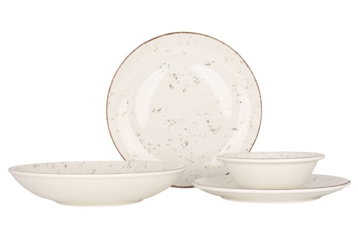 Bonna Set de vesela - Grain - 24 bucăți - 6 persoane - Porţelan