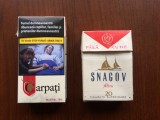 pachet tigari gol snagov filtru tigarete superioare cartonat fabrica de tigarete bucuresti anii '60 + gratis cutie goala tigari carpati