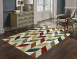 Covor living/dormitor, Barcelona Geometric Multicolor, PP Heatset, OW Satchi 3529,GB4,X )67 x 120 cm)