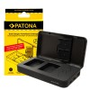 Incarcator Patona Dual NP-FW50 cu functie Power Bank si spatiu pentru 2x carduri SD 1724