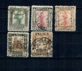 Libia Italiana 1924/1940 - Uzuale, antichități, serie incompleta, stampilata