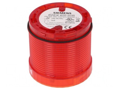 Semnalizator LED Roșu 24V IP65 70mm foto