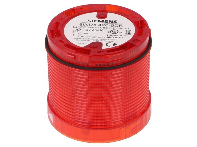 Semnalizator LED Roșu 24V IP65 70mm