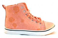 Pantofi Sport Motive Florale - Roz foto