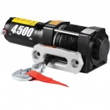 Troliu electric cu franghie sintetica 12V, capacitate 2045 kg, Lungime cablu 13 m, Telecomanda, IP55