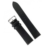 Curea Ceas Premium Black Stealth &ndash; Piele Autentic?, Profil Slim (2mm)