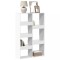 Gossi biblioteca, alb, 100x33x155,5 cm, lemn prelucrat