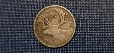 Canada - 25 cents 1940 foto