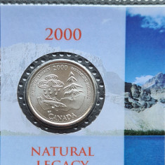 Canada 25 centi cents 2000 Natural Legacy