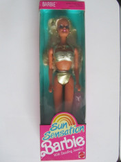Papusa Barbie-Sun Sensation + Jewelry-Bijuterii -1991-Mattel 1390-NOU foto