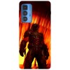 Husa compatibila cu Motorola Edge 20 Lite model Doom Slayer, Silicon, TPU, Viceversa, Transparent, Carcasa