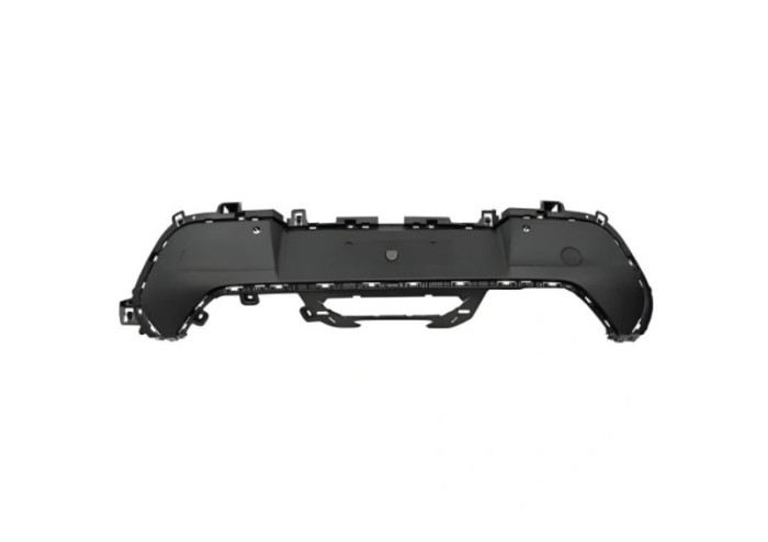 Spoiler bara spate PEUGEOT 208, 06.2019-, cu 2 gauri senzori parcare; negru,