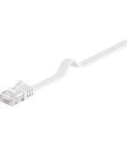 Cablu plat Cat6 UTP 10m 250MHz RJ45 cupru alb Goobay