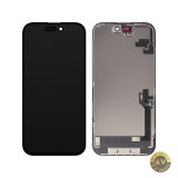 Display cu Touchscreen ZY pentru Apple iPhone 16 cu Rama Versiune LCD In-Cell Negru