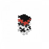 Covoras ortopedic senzorial puzzle Set Rosu si Negru pentru bebelusi Muffik