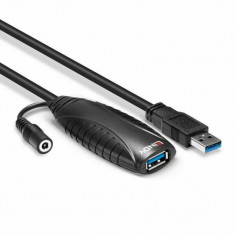 Cablu Extensie Lindy USB 3.0 Activ 10m LY-43156 foto