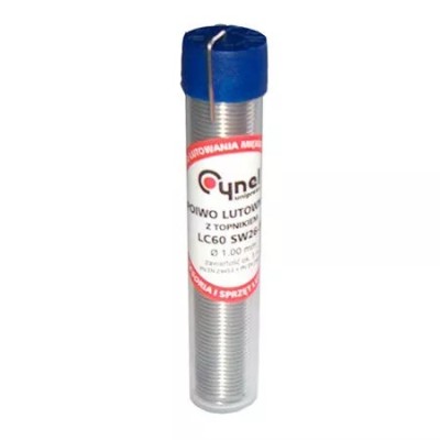 Fludor 1mm tub 3m 10gr Sn26/Pb40/Flux 2.5% Cynel foto