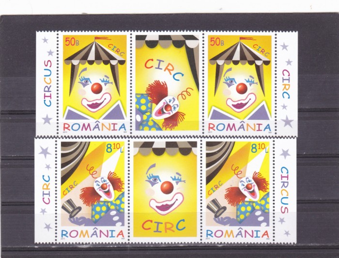 CIRC,TRIPTIC CU VINIETA ORIZONTAL,2011,Lp.1903c,MNH ** ROMANIA.