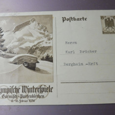 Germania 1936 - Carte Postala Jocurile Olimpice de Iarna 1936 (T66)