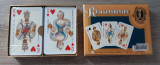 Set 2 pachete carti de joc de lux cu personaje din perioada Rococo.