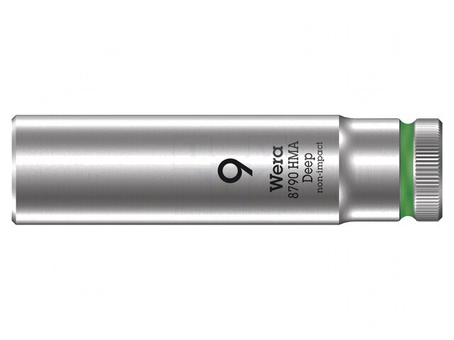 Tubulară HEX 9mm 1/4&quot; 50mm Oțel Crom-Vanadiu