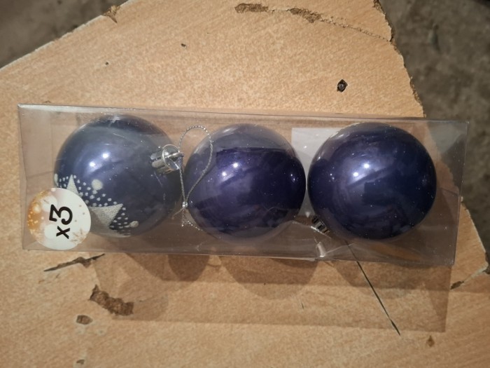 Set 3 globuri pom craciun