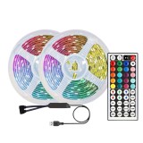 Banda LED RGB 5050, telecomanda infrarosu &ndash; Lumina de noapte, living, Craciun, Halloween, petreceri