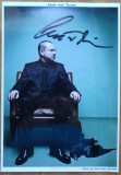 Autograf al regizorului danez Lars von Trier pe fotografie mare