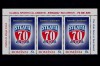 RO 2017 ,LP 2149 ,&quot;Steaua - 70 de ani de la infiintare&quot; straif de 3 ,MNH, Religie, Nestampilat