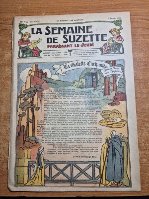 la semaine de suzette( saptamana lui suzette )-8 ianuarie 1925-limba franceza foto