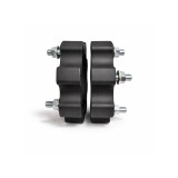 Distantier ATV 35 mm 4x136 centrare 120 cu 8 piulite M12x1.5 set 2 bucati aluminiu forjat negru Cod: DST8010