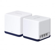 Sistem mesh router Mercusys Halo H50G (2-pack), AC1900, Dual band, Gigabit Ethernet, MU-MIMO, Alb