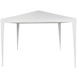 Pavilion de gradina CLINTON 3x3 m alb, cu structura metalica