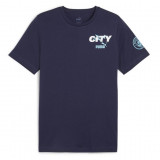 Manchester City tricou de bărbați FtblIcons navy - S, Puma