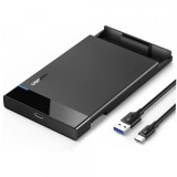 Rack UGREEN US221 (50743) pentru HDD / SSD SATA 2.5inch, USB-C, Negru