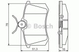 Set placute frana,frana disc CITROEN C8 (EA, EB) (2002 - 2016) BOSCH 0 986 495 231