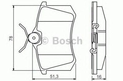 Set placute frana,frana disc CITROEN C3 Picasso (2009 - 2016) BOSCH 0 986 495 231 foto