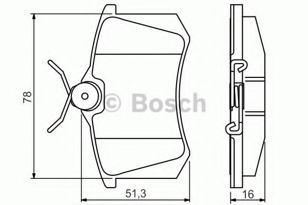 Set placute frana,frana disc CITROEN C3 Picasso (2009 - 2016) BOSCH 0 986 495 231